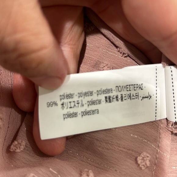 Zara pink chiffon women’s blouse size small NWT - Picture 11 of 11